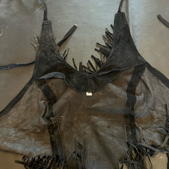 Black suede top - Picture 1 of 2